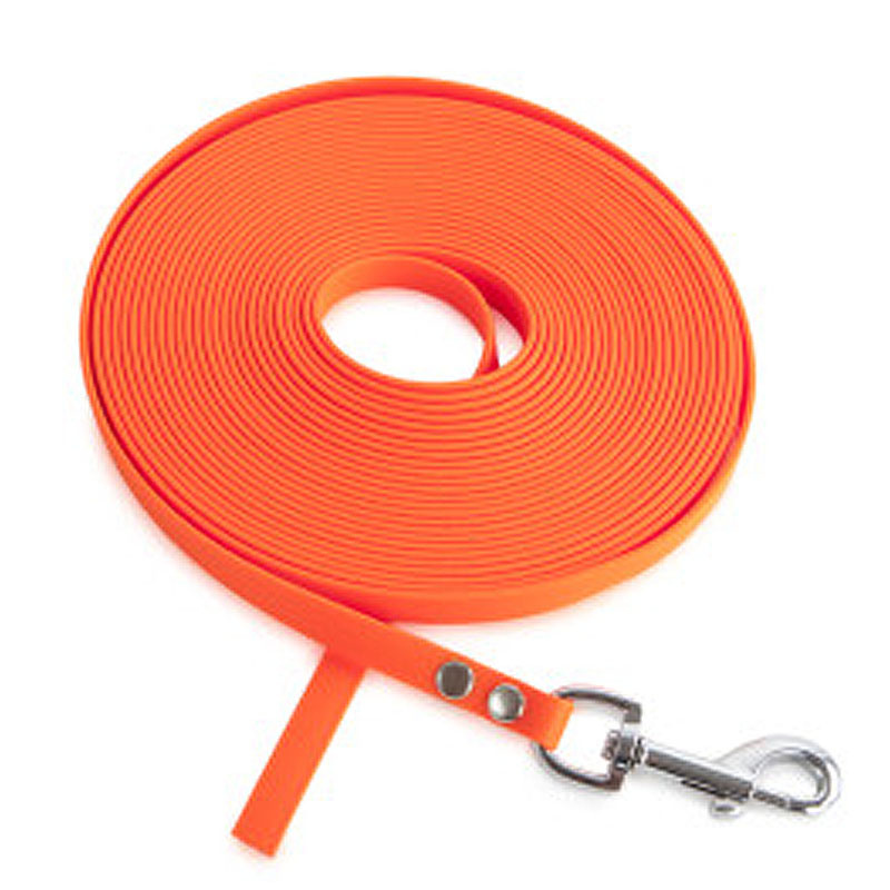 FIREDOG BioThane Hundeleine Schleppleine 1m 19mm Orange