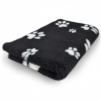 PITUPITA medizinische Hundedecke DryBed MedBed Vet Bed rutschfest Pfoten schwarz/weiß L 150x100