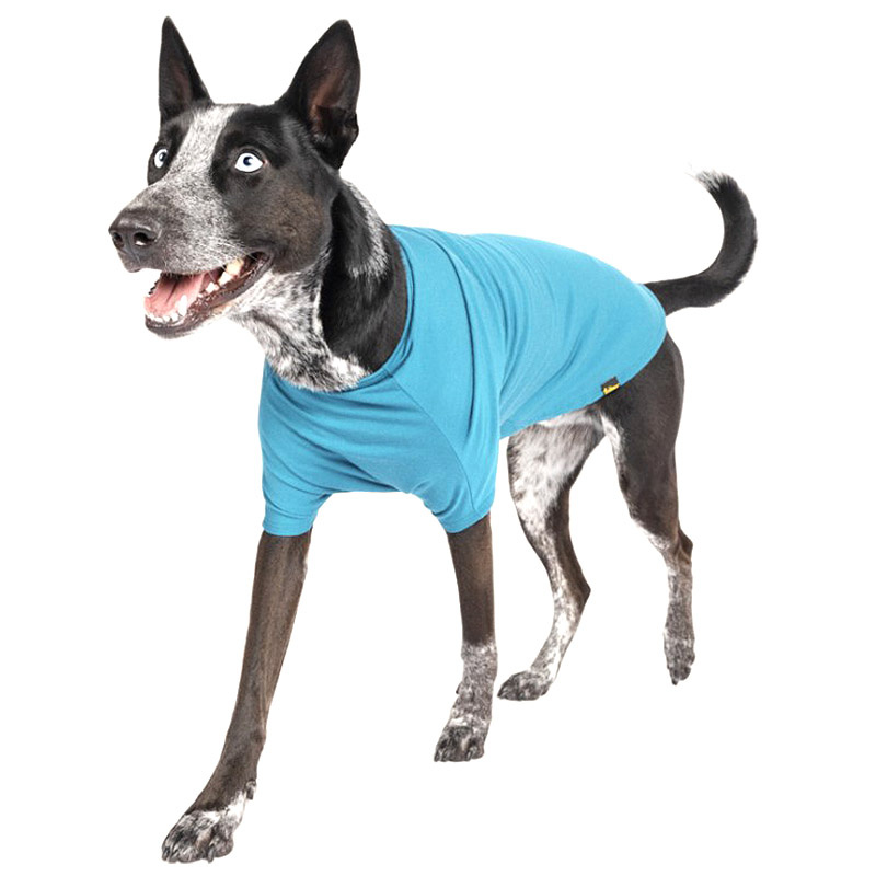 Goldpaw Merino Crew Hundepullover Lagunenblau-blau Größe 22