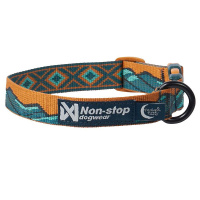 Non-stop dogwear Halsband Trail quest collar Rachel Pohl Edition Türkis-eiche S 25-35cm