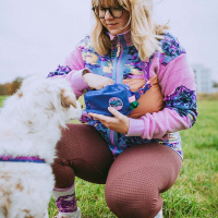 Non-Stop Dogwear Trail quest Fanny Pack Gürteltasche Rachel Pohl Edition Lila-rosa