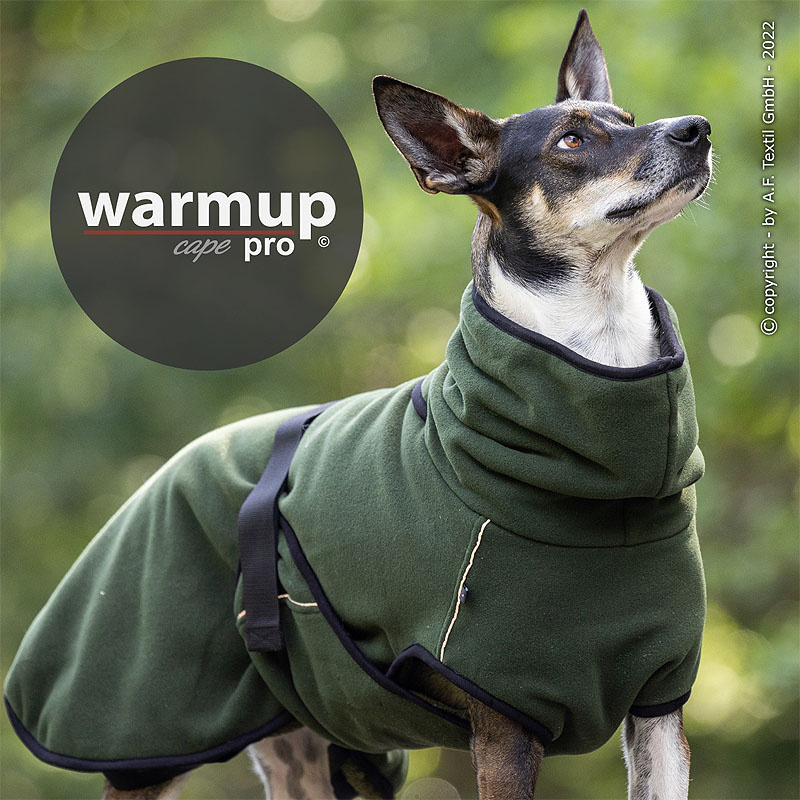WarmUp Cape PRO Mantel für mittelgroße Hunde
