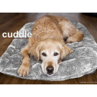 ActionFactory Cuddle Up ein Hundebett mit 3 Funktionen Burgund M 84 x 54cm