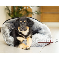 ActionFactory Cuddle Up ein Hundebett mit 3 Funktionen Burgund XL 120x76cm