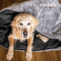 ActionFactory Cuddle Up ein Hundebett mit 3 Funktionen Anthrazit M 84 x 54cm