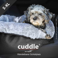 ActionFactory Cuddle Up ein Hundebett mit 3 Funktionen Anthrazit L 102 x 60cm