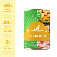 IRISH PURE Irisches Nassfutter Huhn mit Gemüse &...