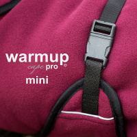 WarmUp Cape PRO Mantel MINI für kleine Hunde 40cm Bordeaux dunkelrot