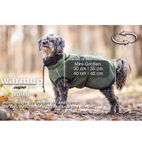 WarmUp Cape PRO Mantel MINI für kleine Hunde 30cm Darklblue blau