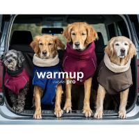 WarmUp Cape PRO Mantel MINI für kleine Hunde 40cm Darklblue blau