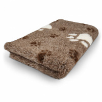 PITUPITA medizinische Hundedecke DryBed MedBed Vet Bed rutschfest Pfoten capuccino/braun/weiß S 75x50
