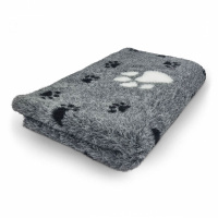 PITUPITA medizinische Hundedecke DryBed MedBed Vet Bed rutschfest Pfoten grau/schwarz/weiß L 150x100