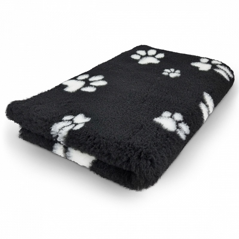 PITUPITA medizinische Hundedecke DryBed MedBed Vet Bed rutschfest Pfoten anthrazit/rot S 75x50