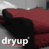 DryUp Towel großes Handtuch aus Baumwolle bordeaux-dunkelrot