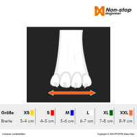 Non-stop dogwear Protector Socks HIGH Socken light Pfotenschutz 4-er Pack orange XS 3-4cm
