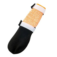 Non-stop dogwear Protector Bootie HIGH Schuhe 4-er Pack schwarz-orange S  4-5cm