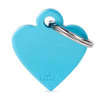 MyFamily Hundemarke Anhänger kleines Herz mit Gravur Übersicht