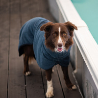 Pomppa Bath Bademantel mit kaputzenartigen Kragen Midnight 37-40