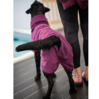 Pomppa Bath Bademantel mit kaputzenartigen Kragen Plum 31-34