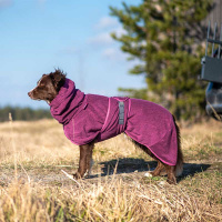 Pomppa Bath Bademantel mit kaputzenartigen Kragen Plum 70-75