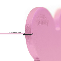 MyFamily Hundemarke Anhänger kleiner Kreis mit Gravur rosa