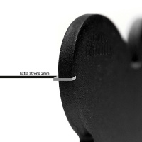 MyFamily Hundemarke Anhänger kleiner Kreis mit Gravur schwarz