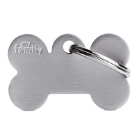 MyFamily Hundemarke Anhänger kleiner Knochen mit Gravur