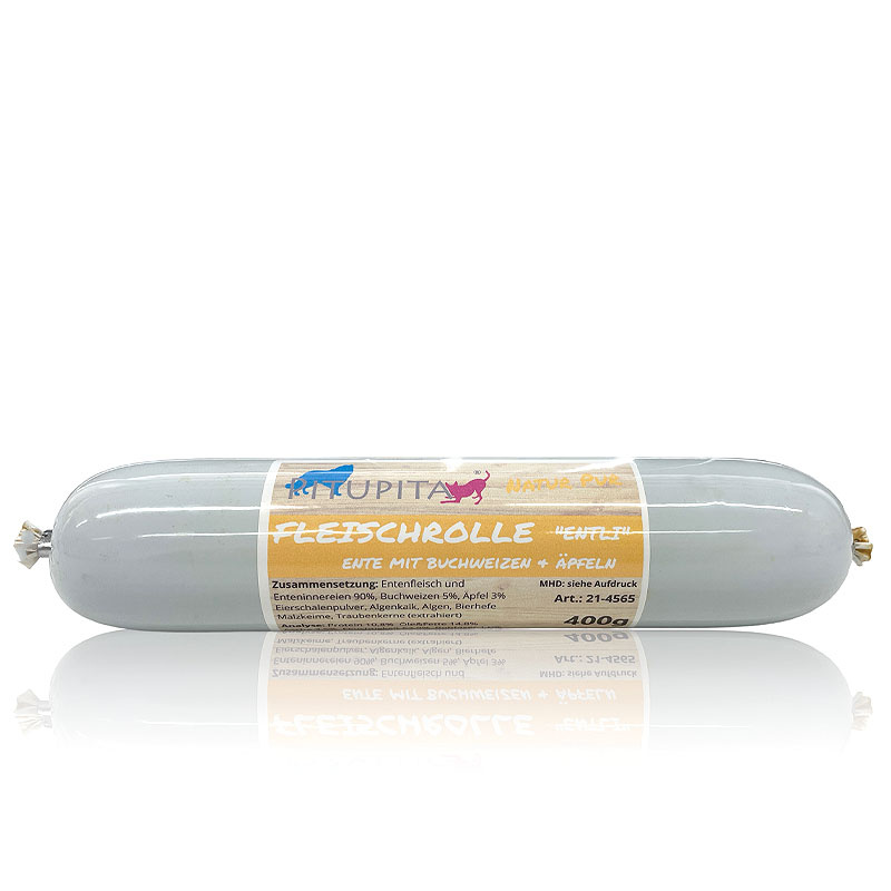 Fleischrolle Entli - Ente mit Buchweizen und Apfel 800g