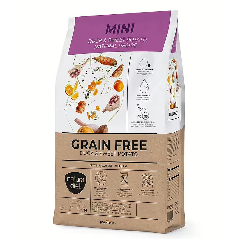 Natura Diet Grain Free Ente & Süßkartoffel - MINI Krokette 3 kg