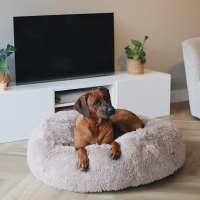District 70 Fuzz Hundebett Donut rund 2.0 Sand S Ø 45 cm