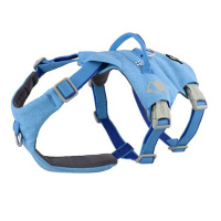 Hurtta Safeguard Harness – Sicherheitsgeschirr mit Taillengurt Ocean-blau 75-95