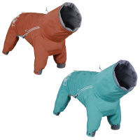 Hurtta Mudventure Overall ECO Regenmantel mit Beinen Raven-schwarz 35S