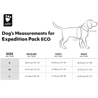 Hurtta Hundegeschirr mit Rucksack Expedition Pack ECO