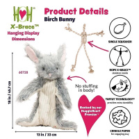 HuggleHounds X-Brace Kollektion Robuste und Kuschelige Spielzeuge