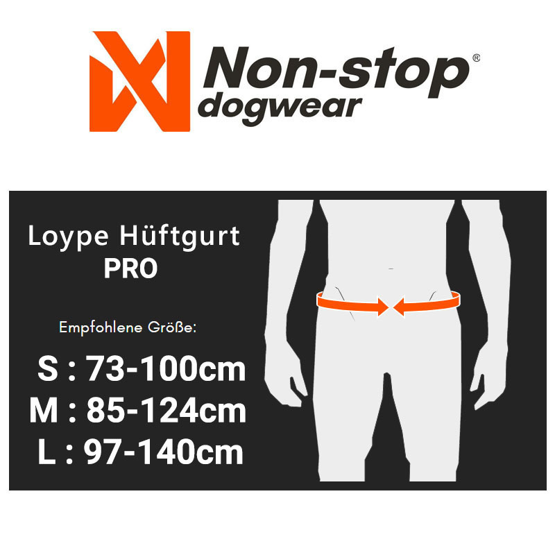 Non-stop dogwear Laufgurt Leinengurt Loype Belt PRO S  68-100cm