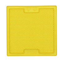 LickiMat Soother Leckmatte Schleckmatte 20x20cm GELB