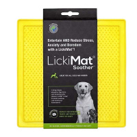 LickiMat Soother Leckmatte Schleckmatte 20x20cm GELB