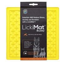 LickiMat BUDDY Schleckmatte Leckmatte 20x20cm GELB