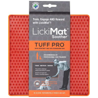 LickiMat SOOTHER PRO TUFF Schleckmatte Leckmatte 20x20cm ORANGE