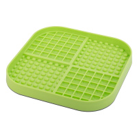 LickiMat SLOMO Schleckmatte Leckmatte 30x30cm XL GRÜN