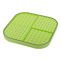 LickiMat SLOMO Schleckmatte Leckmatte 30x30cm XL GRÜN