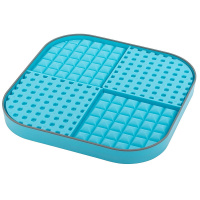 LickiMat SLOMO Schleckmatte Leckmatte 30x30cm XL TÜRKIS