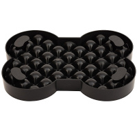 LickiMat MINI SLODOG Schleckmatte Leckmatte 25x19cm SCHWARZ