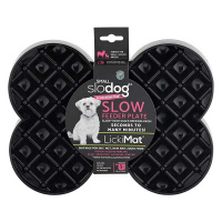 LickiMat MINI SLODOG Schleckmatte Leckmatte 25x19cm SCHWARZ