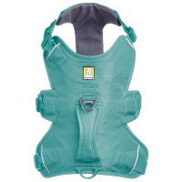 Ruffwear Web Master Sicherheitsgeschirr mit Griff River Rock Green -türkis XS | 43-56cm
