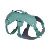 Ruffwear Web Master Sicherheitsgeschirr mit Griff River Rock Green -türkis XS | 43-56cm