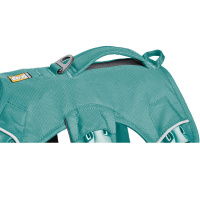Ruffwear Web Master Sicherheitsgeschirr mit Griff River Rock Green -türkis XS | 43-56cm