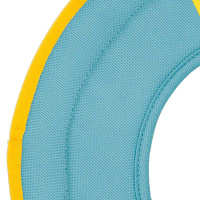 Ruffwear Hydro Plane Frisbee Wurfspielzeug schwimmendes Apportierspielzeug Biolumin Blue | türkis M