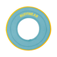 Ruffwear Hydro Plane Frisbee Wurfspielzeug schwimmendes Apportierspielzeug Biolumin Blue | türkis L