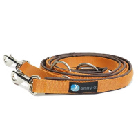 AnnyX Führleine verstellbar Bolt FUN braun-bernstein Classic